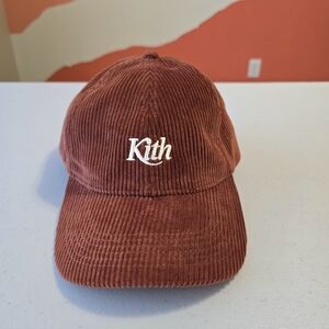 Kith Men's Rust Brown Corduroy Baseball Hat Cap NWOT